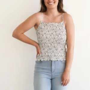 Carly Jean Los Angeles- Summer Tank (blue)